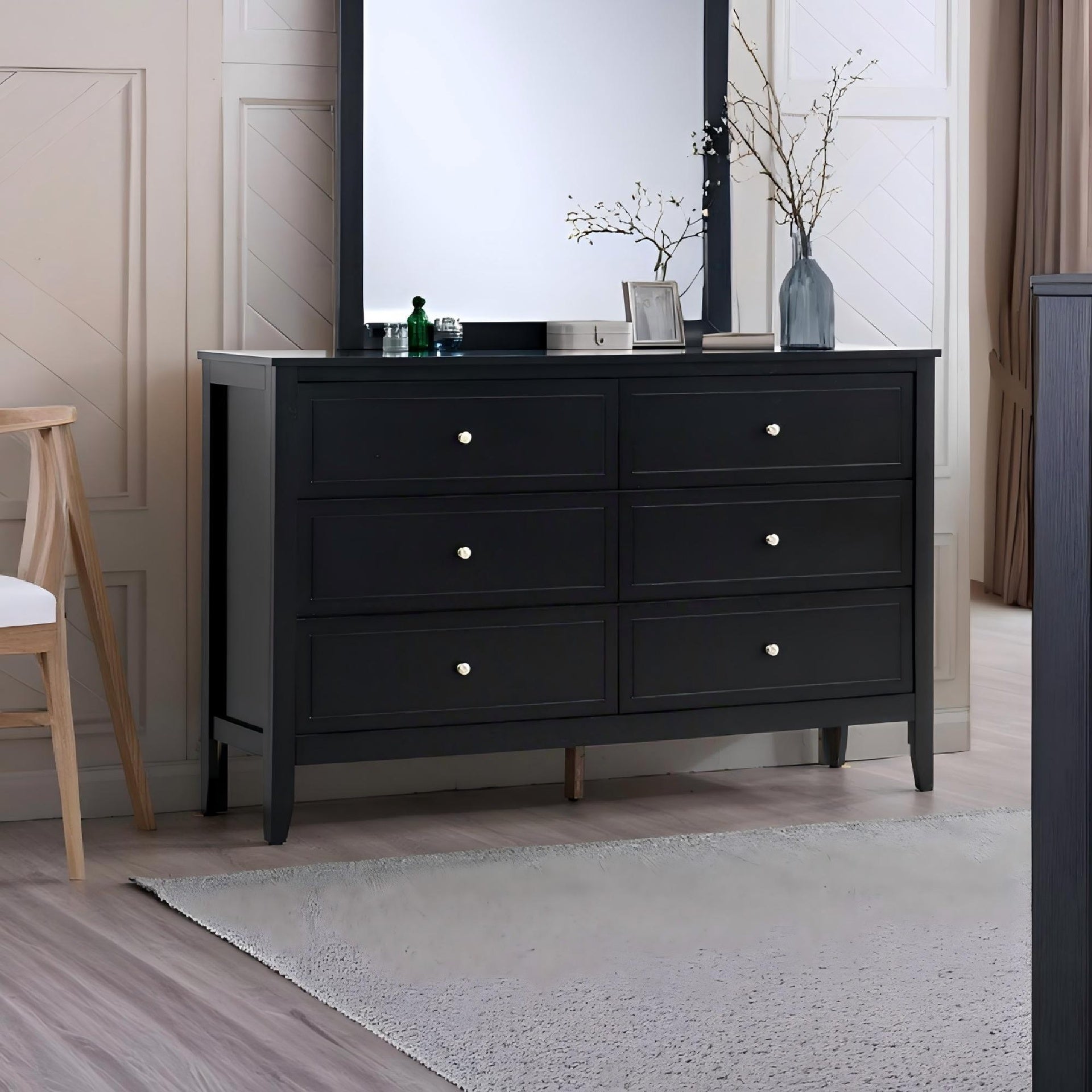 Daniel G1313-D-50 Dresser(Without Mirror) , Black