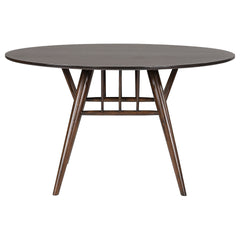 Shirley Dark Walnut Round Dining Table