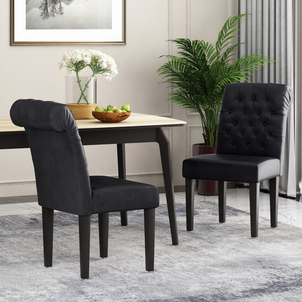 BROXTON TUFT DINING ROLLTOP KD MP2 (set of 2)