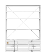 Cargo White Finish Bookcase W/Ladder