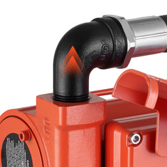 Fuel Transfer Pump, 12V DC 15 GPM, Cast Iron Diesel Transfer Pump Kit, with Manual Nozzle, Discharge Hose, Overheat Protection, Power Cable, Explosion-Proof, for Gasoline Diesel Kerosene & More