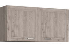 Zurich Cabinet Set, Two Shelves -Light Gray