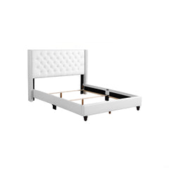 Chic Transitional Full Bed In Bright White