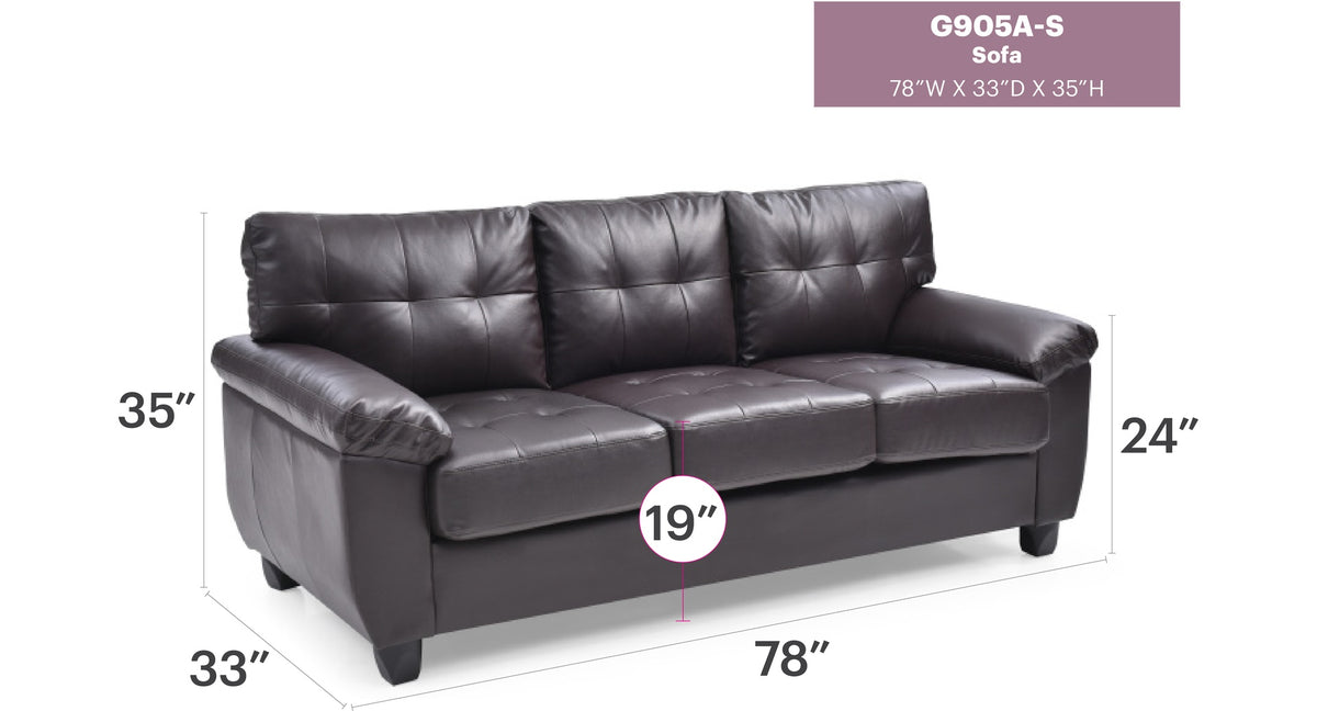 Gallant G905A-S Sofa , CAPPUCCINO