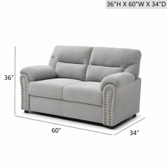 Hamilton G00552A-L Love Seat Gray
