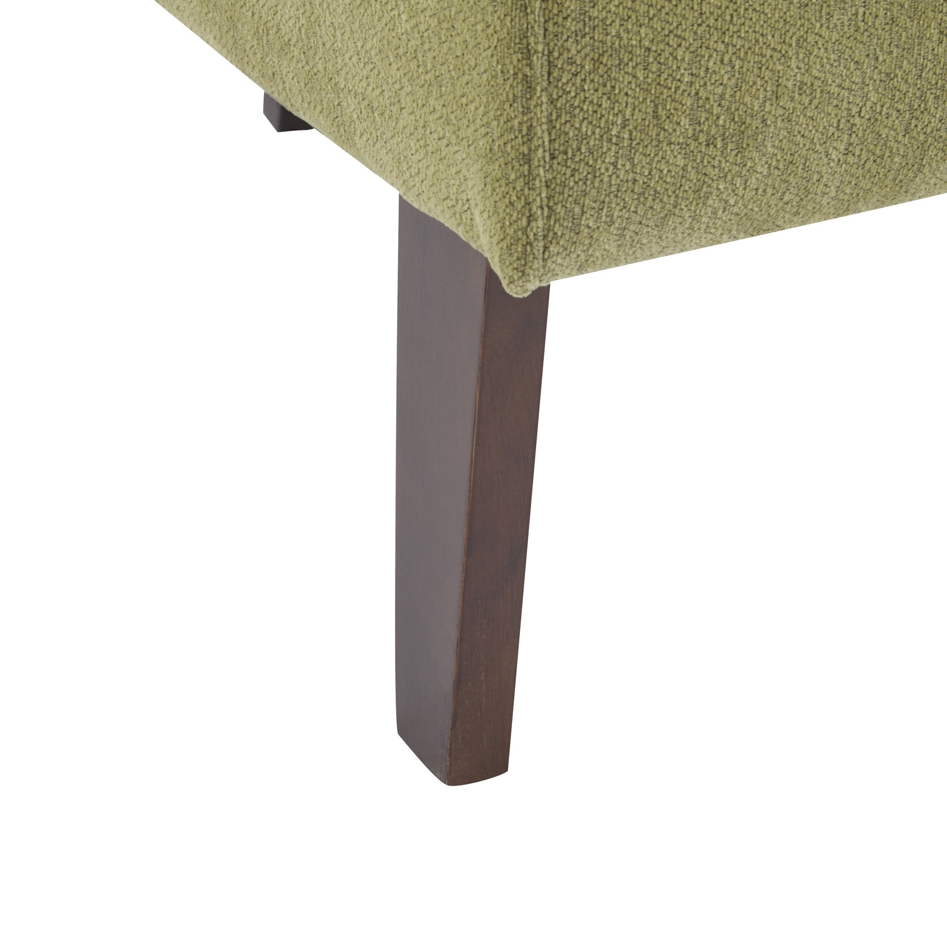 Modern Accent Chair with Round Back & Wooden Legs - Mid-Century Inspired Lounge Chair for Living Room, Bedroom, or Office - Soft Fabric Upholstery