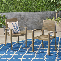 Outdoor Dining Chairs, Grey 63223.00GRY, KD