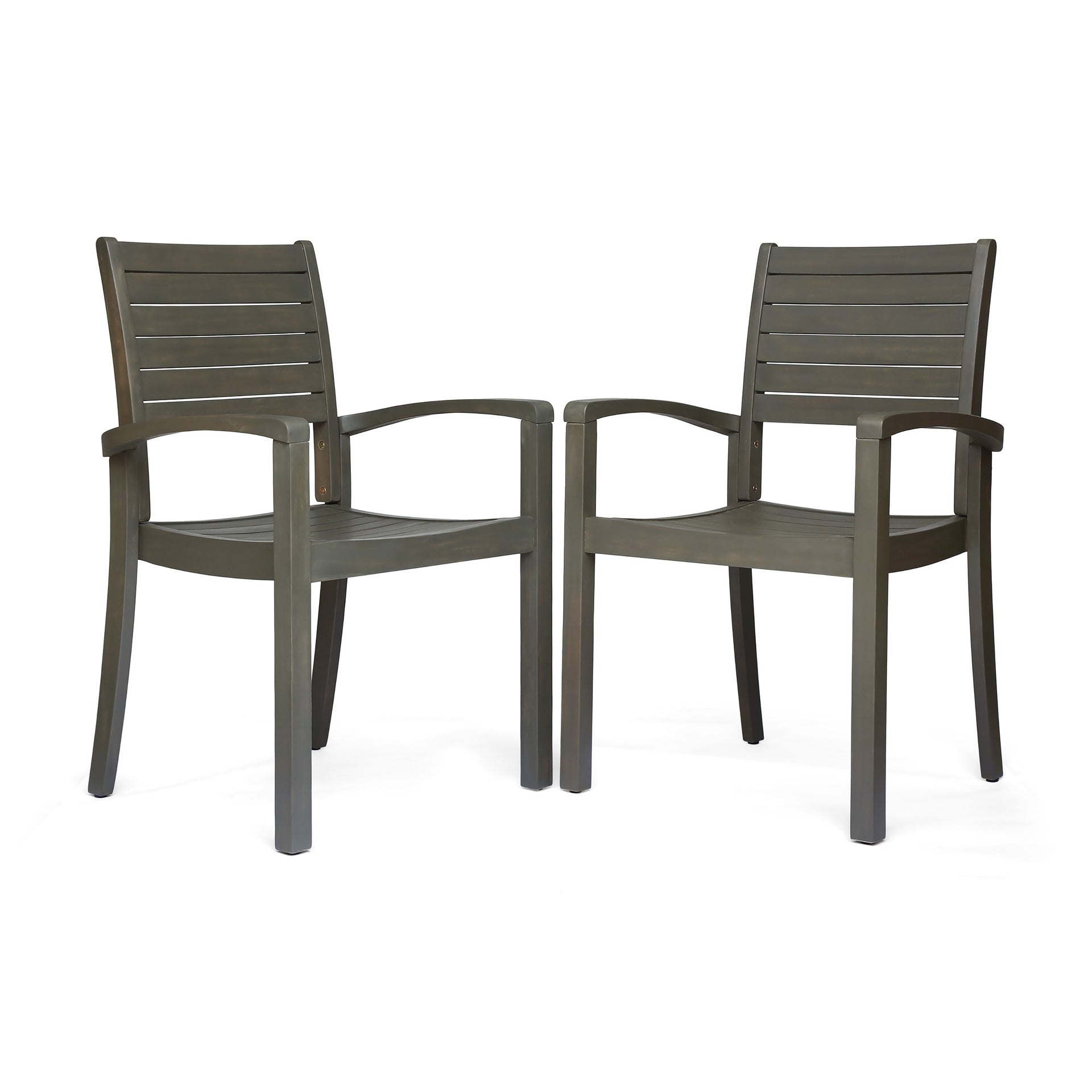 Outdoor Dining Chairs, Grey 63223.00GRY, KD