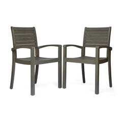 Outdoor Dining Chairs, Grey 63223.00GRY, KD