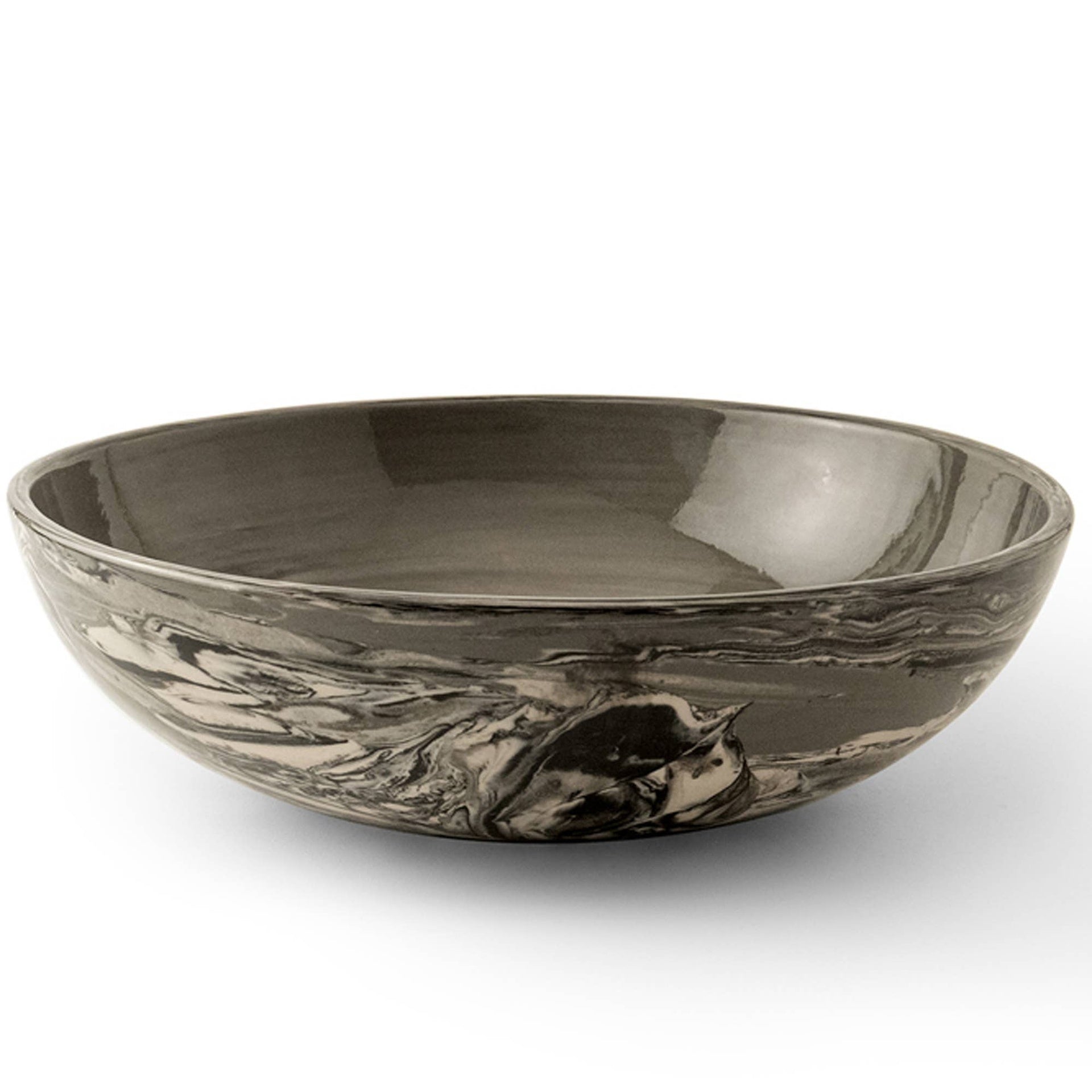 Jeronica Black Ceramic Serving/Pasta Bowl-13.5 OZ,