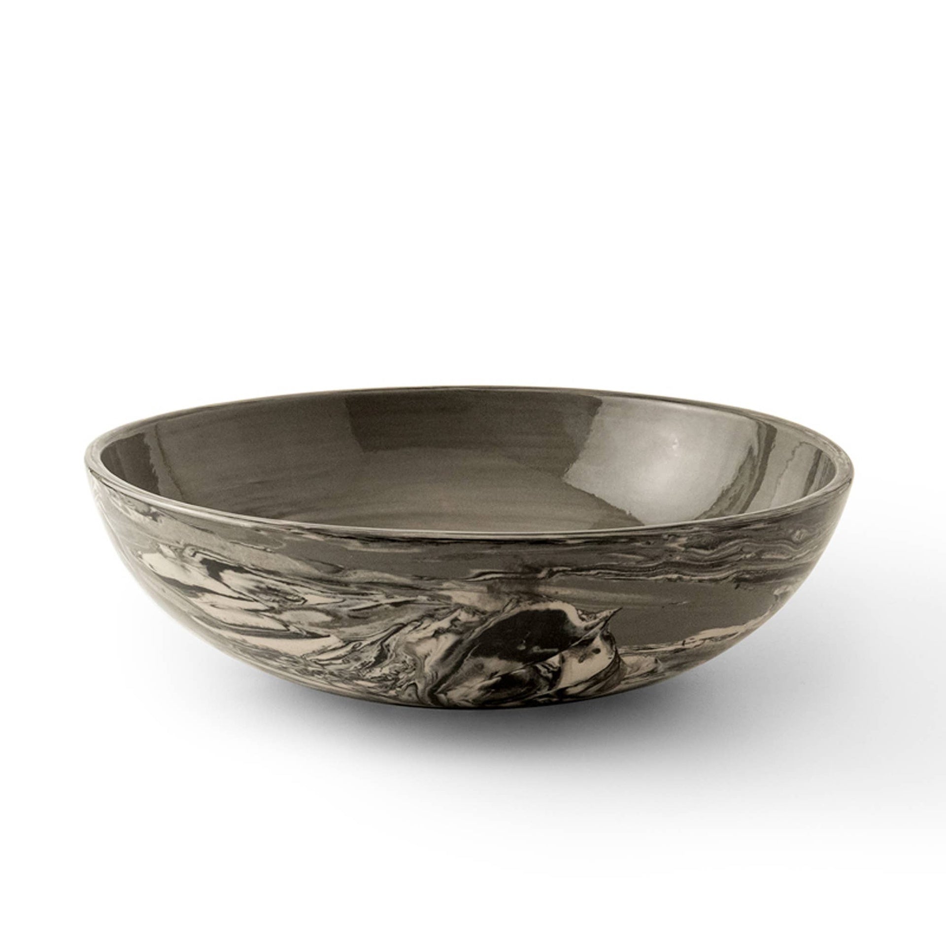 Jeronica Black Ceramic Serving/Pasta Bowl-13.5 OZ,