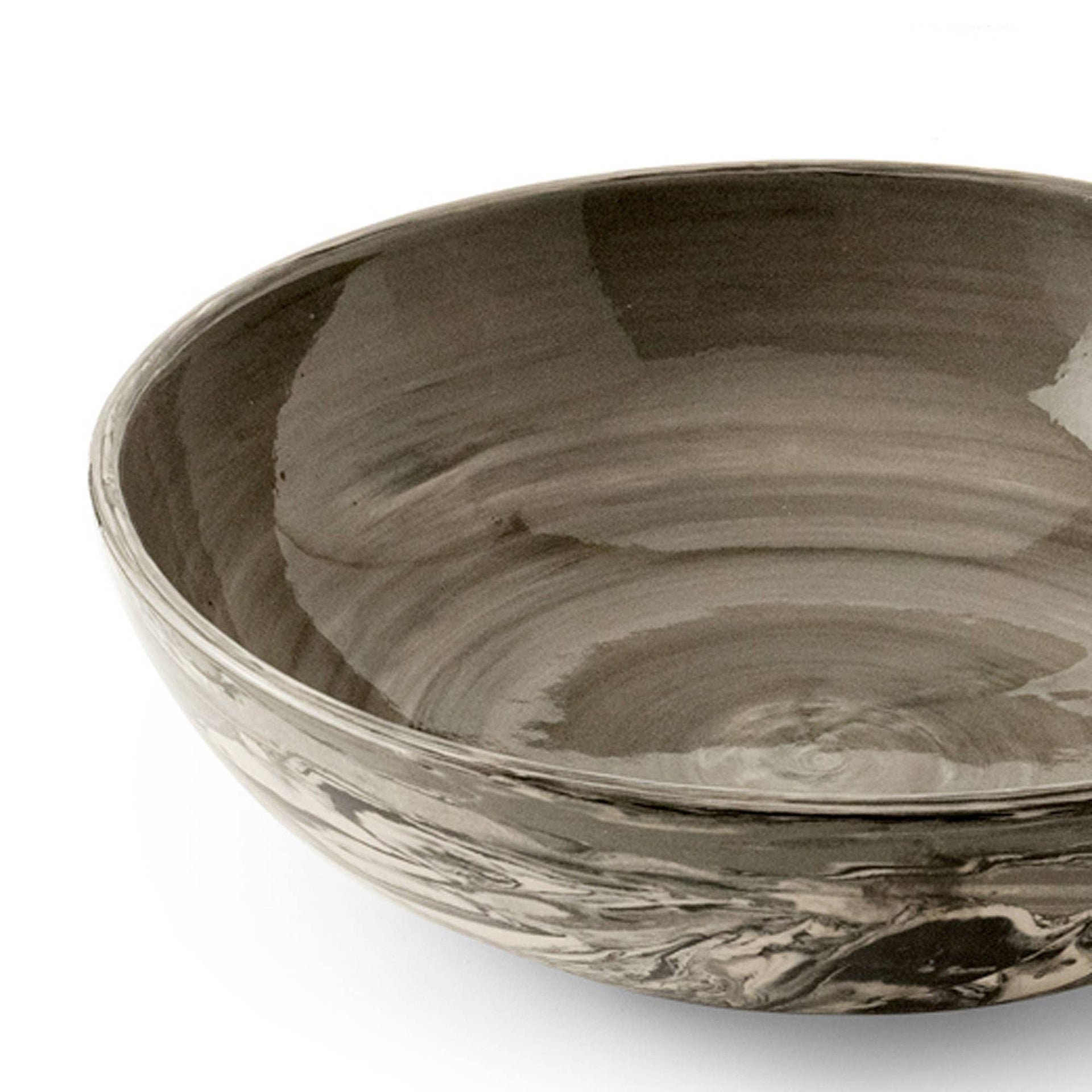 Jeronica Black Ceramic Serving/Pasta Bowl-13.5 OZ,
