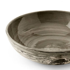 Jeronica Black Ceramic Serving/Pasta Bowl-13.5 OZ,