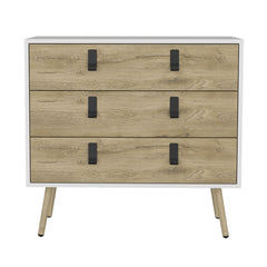 Huna Dresser, Modern 3-Drawer Unit with Handles