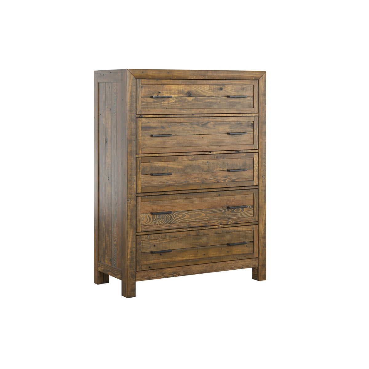Brown 5-Drawer Chest