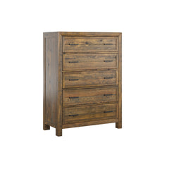 Brown 5-Drawer Chest