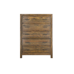 Brown 5-Drawer Chest