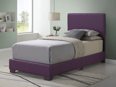 Stylish Twin Bed In Lively Purple Hue