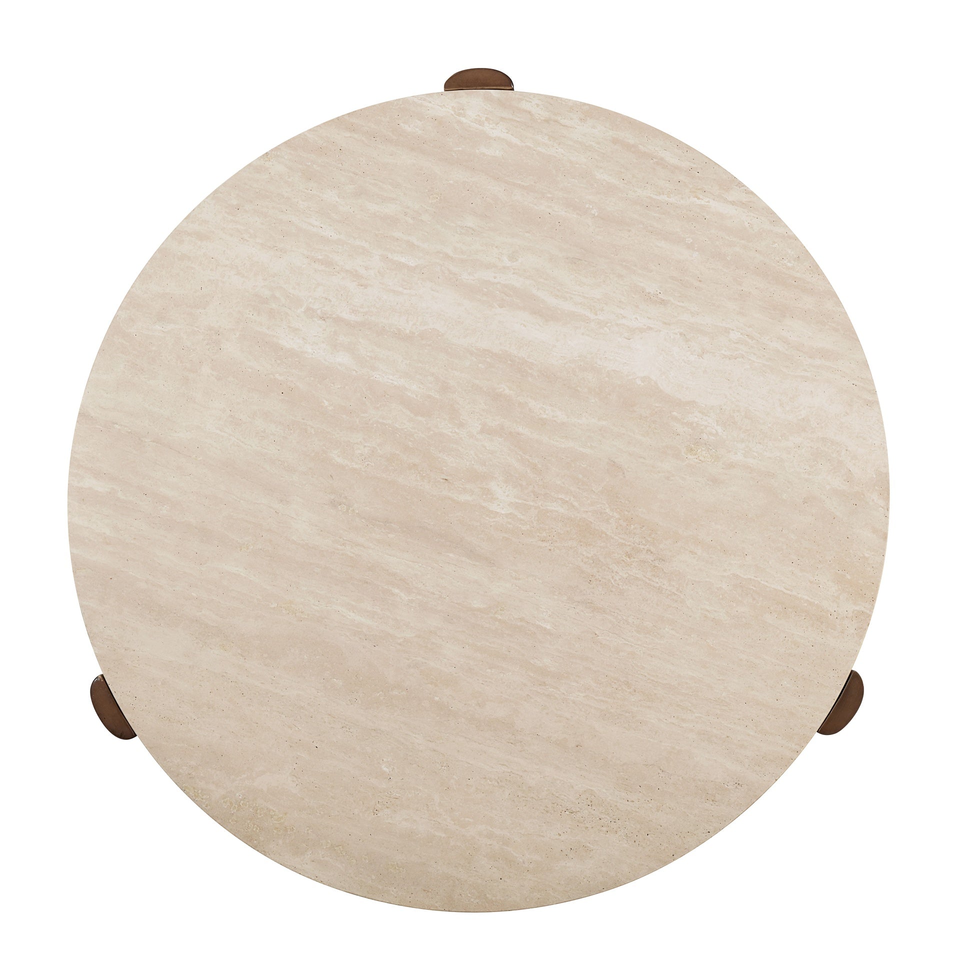 Leonardo Travertine Top & Dark Oak Coffee Table