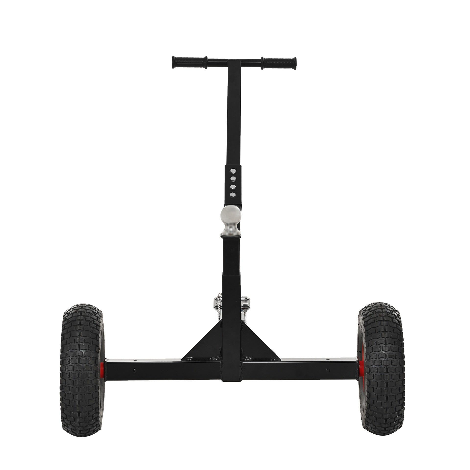 Versatile Heavy Duty Tri-Wheels 800lbs Trailer Dolly Load Capacity, Trailer Mover, with 2" Hitch Ball, 18''-25'' Adjustable Height. Moving Trailer, RV,Boat, Farming Equipments, Black