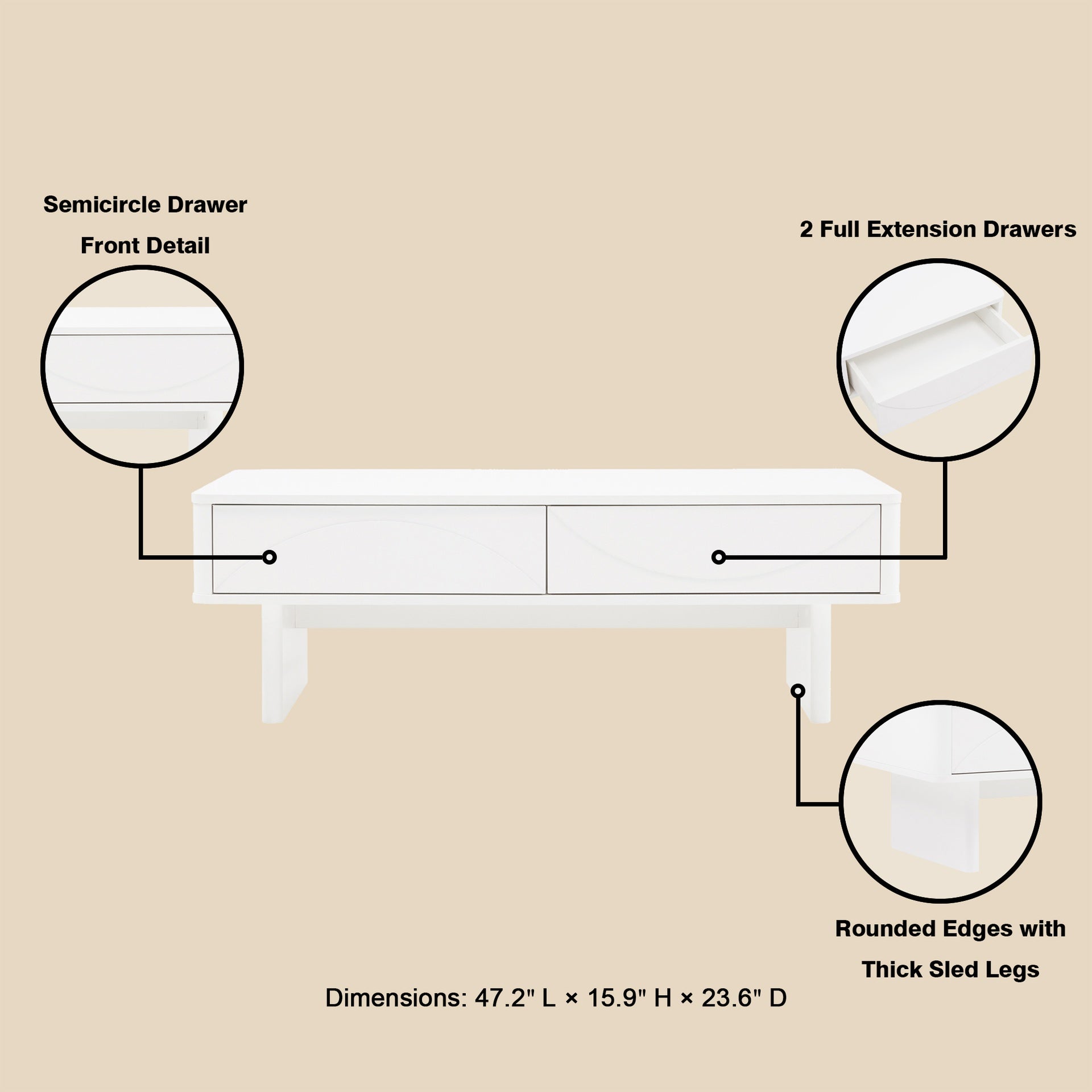 Coffee Table in White