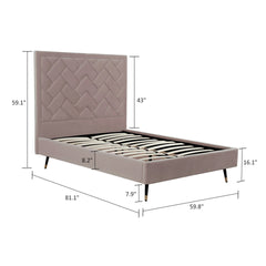 Full Bed in Blush