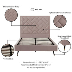 Full Bed in Blush