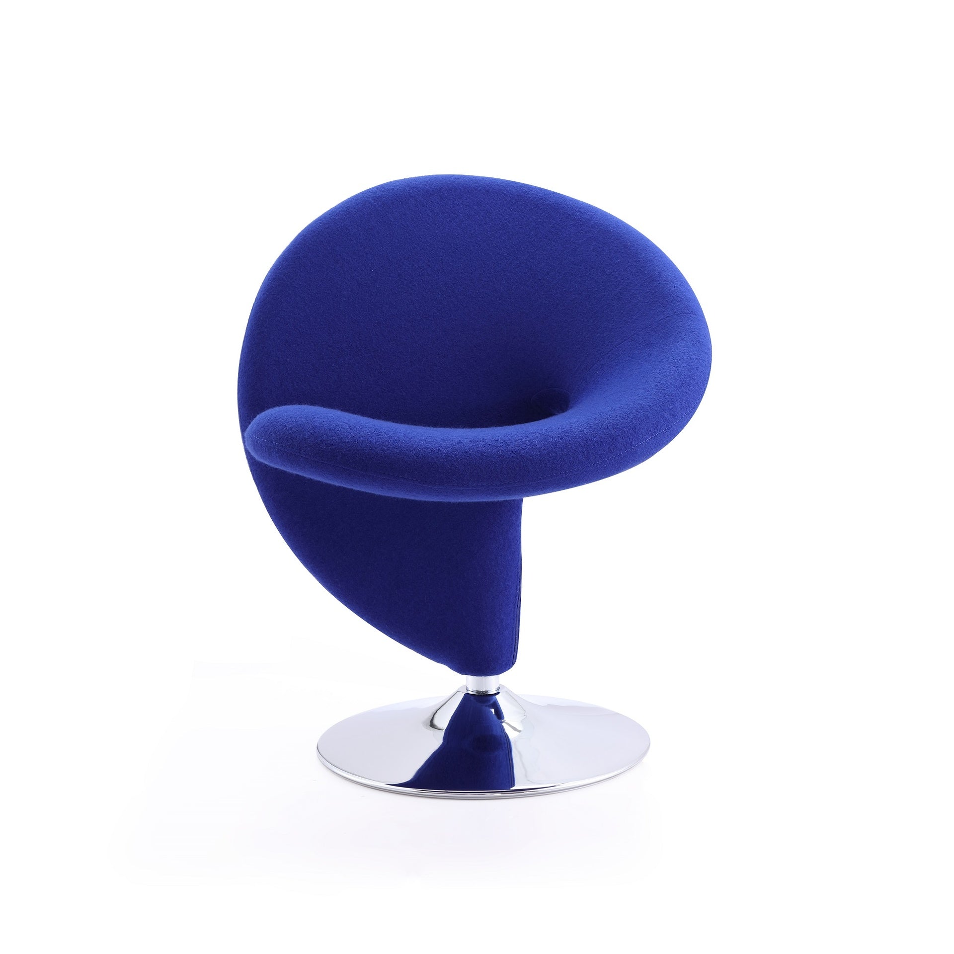 Swivel Lounge Chair in Blue