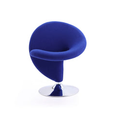 Swivel Lounge Chair in Blue