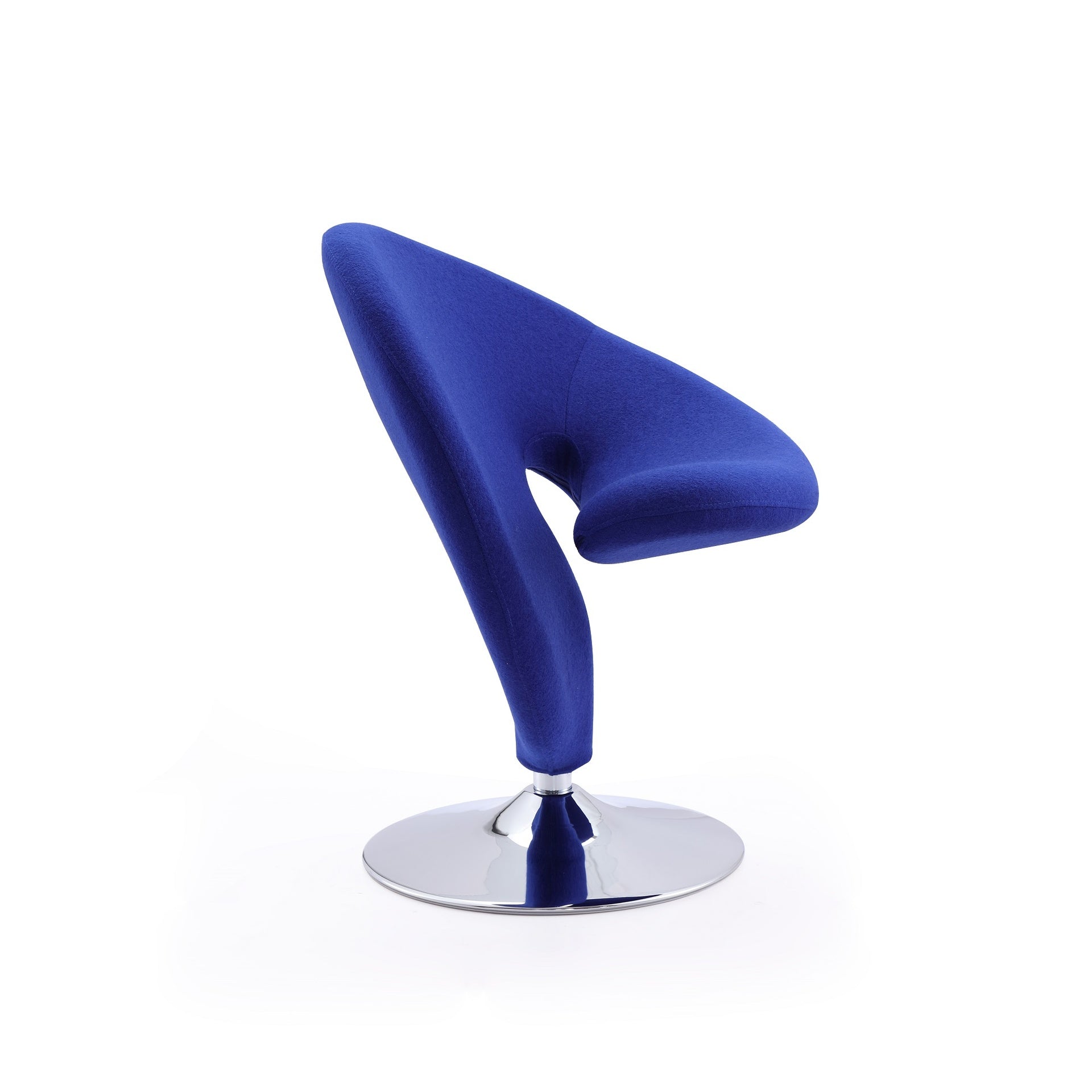 Swivel Lounge Chair in Blue