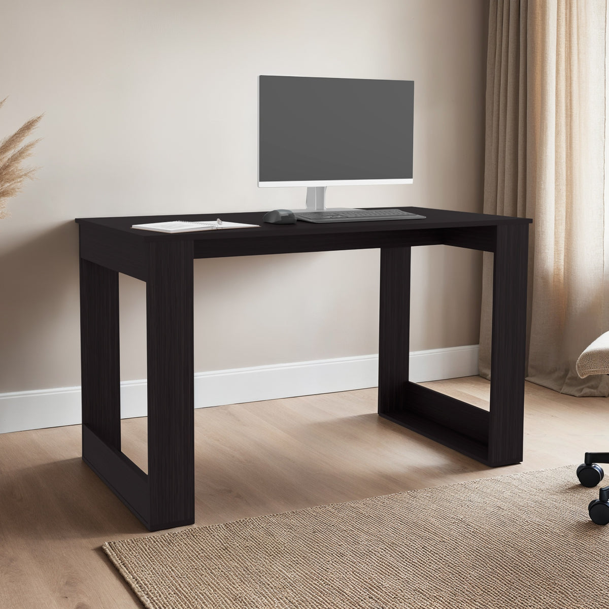 Writing Desk with Ample Workstation and Sturdy Legs