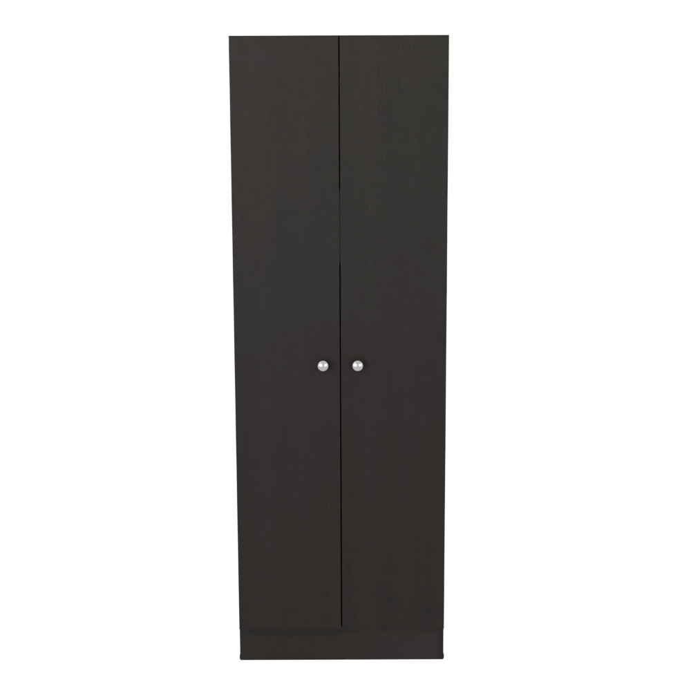 Multistorage Cabinet 71" H, Two Doors, Five Internal Shelves, Black