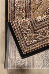 Manchester GC_HER5003 Black 2 ft. 7 in. x 9 ft. 10 in. Area Rug