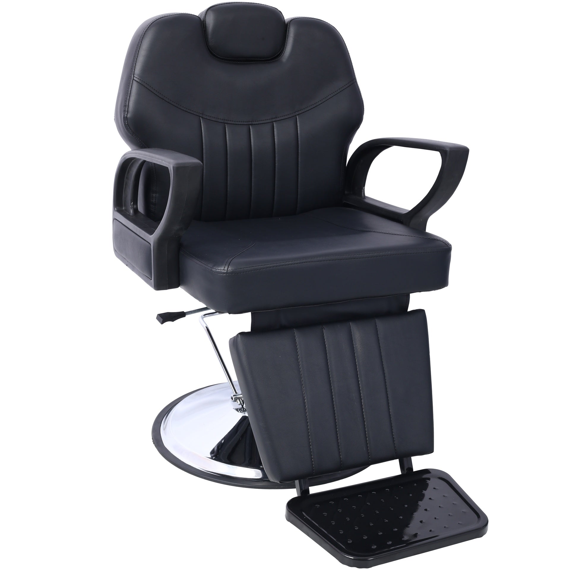 Hair Stylist All Purpose Barber Chair for Barbershop Salon Chair,Heavy Duty Hydraulic Barber Chair Spa Furniture Shampoo Reclining Extra Wider Seat Beauty Hair Salon Equipment,black
