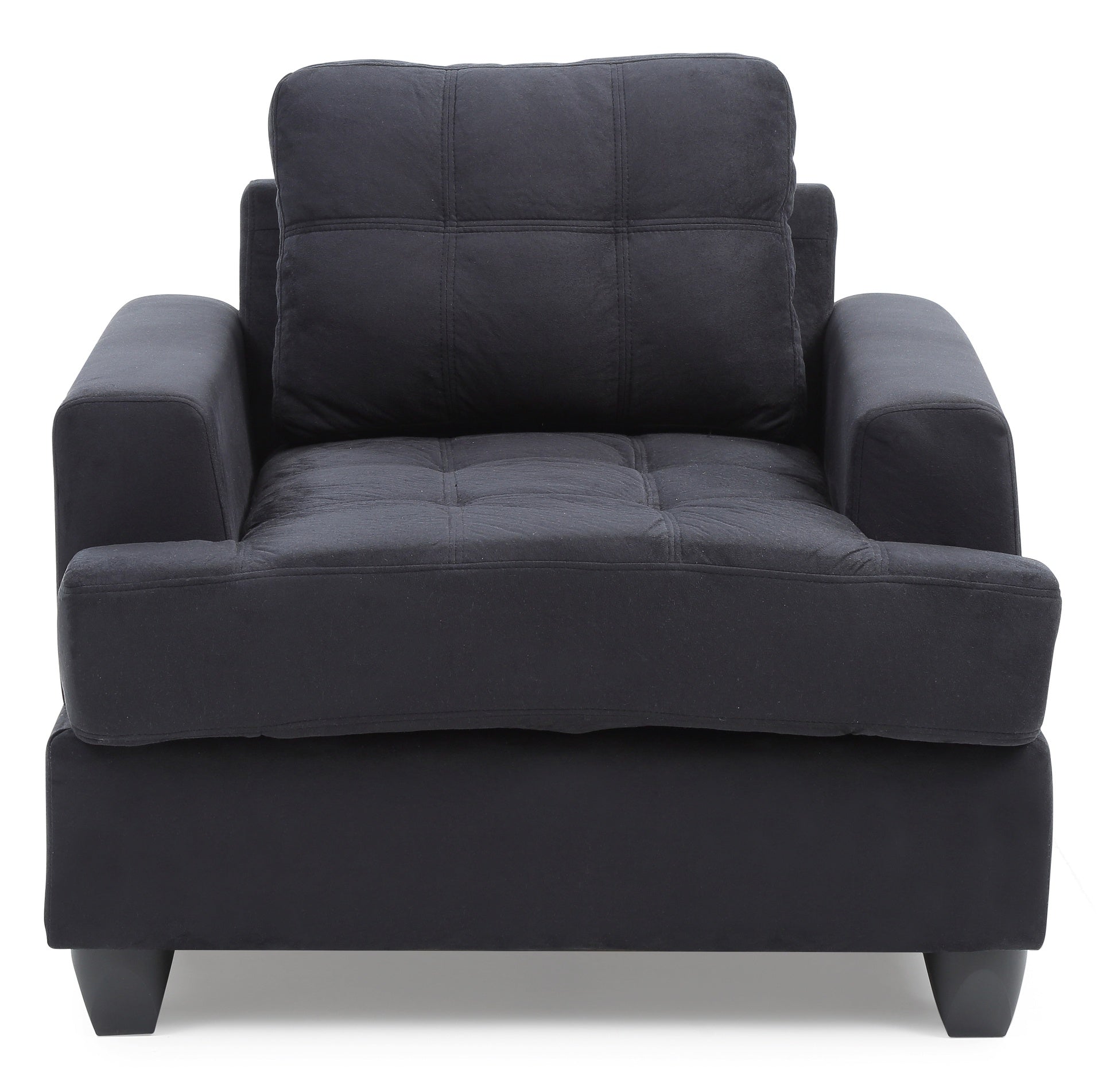 Elegant Transitional Black Accent Chair