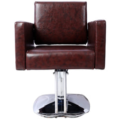 Salon Chair for Hair Stylist 360° Swivel with Heavy Duty Hydraulic Pump, Max Load Weight 330 lbs, Spa Beauty Equipment for Barbershop, Home and Hairdresser, with Barber Cape Brown