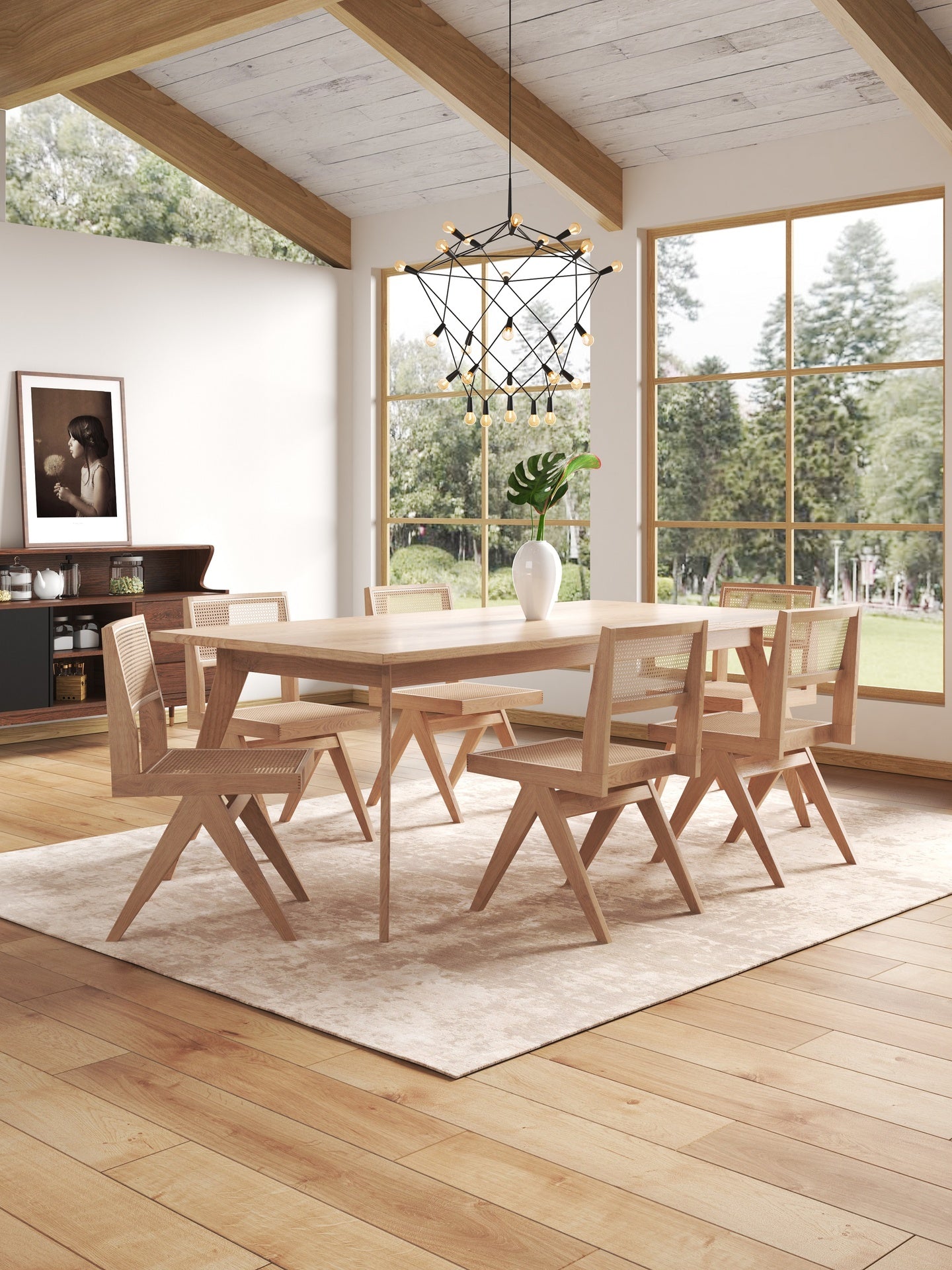 Dining Chair - Set of 2 in Natural