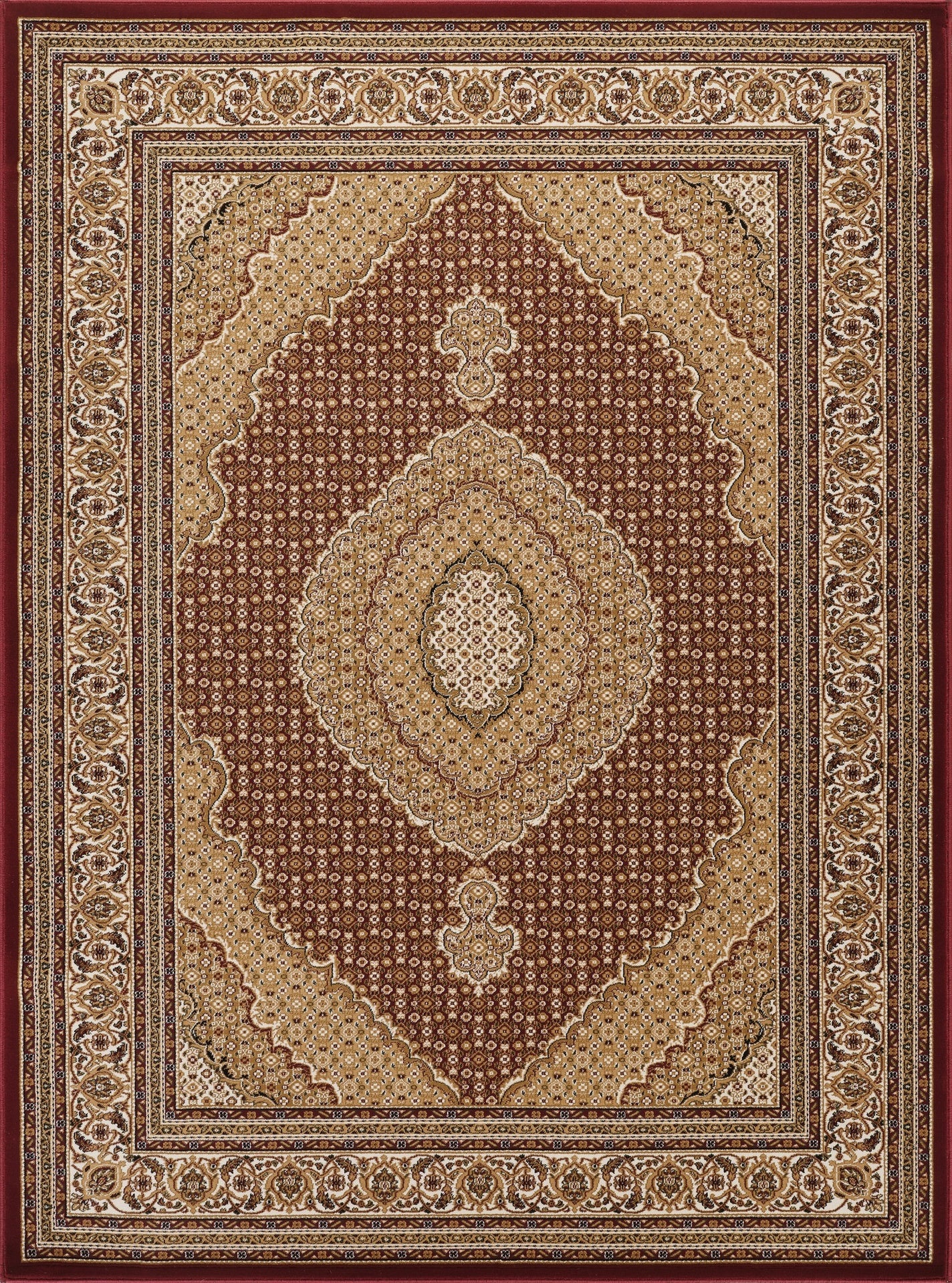 Manchester GC_HER5004 Red 2 ft. 7 in. x 9 ft. 10 in. Area Rug