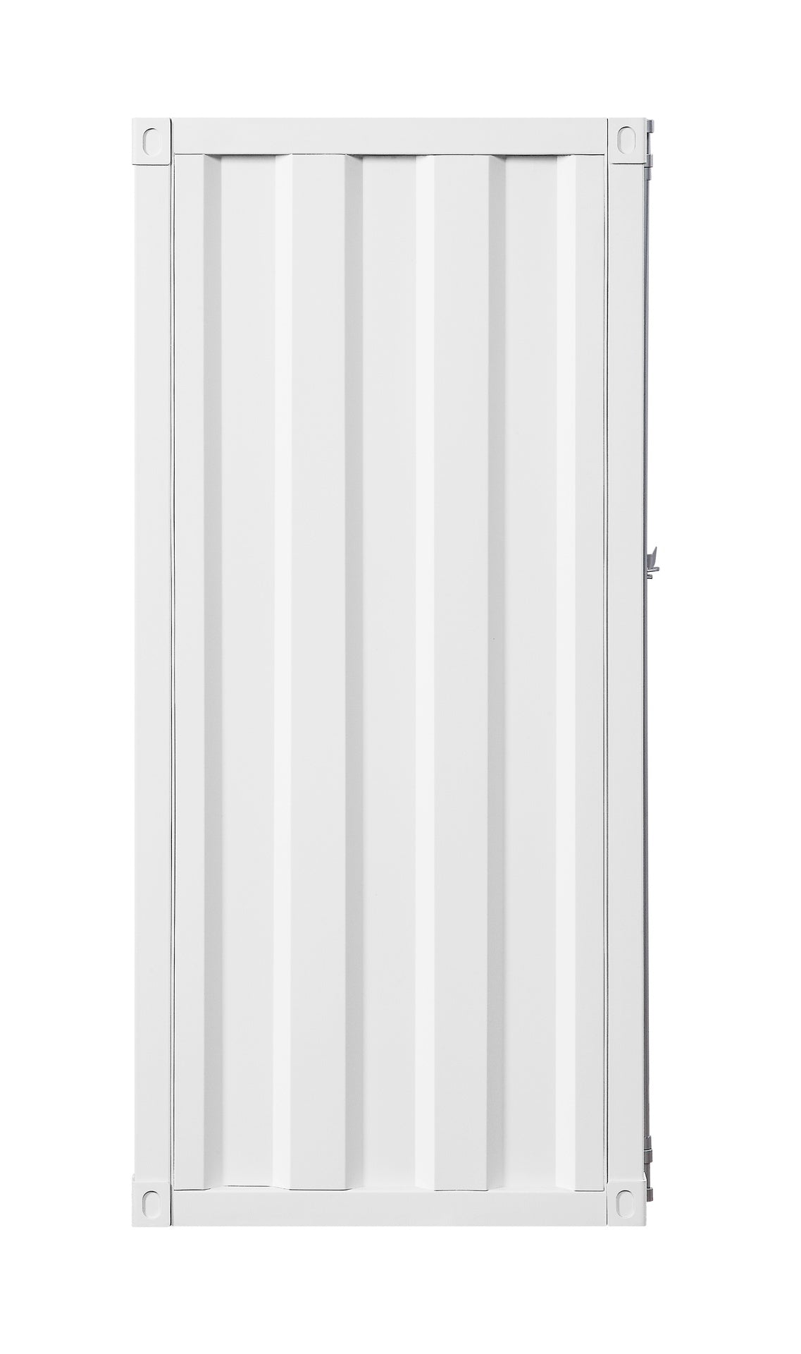 White 1-Door Chest with Container Lock