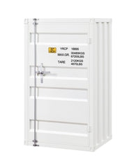 White 1-Door Chest with Container Lock