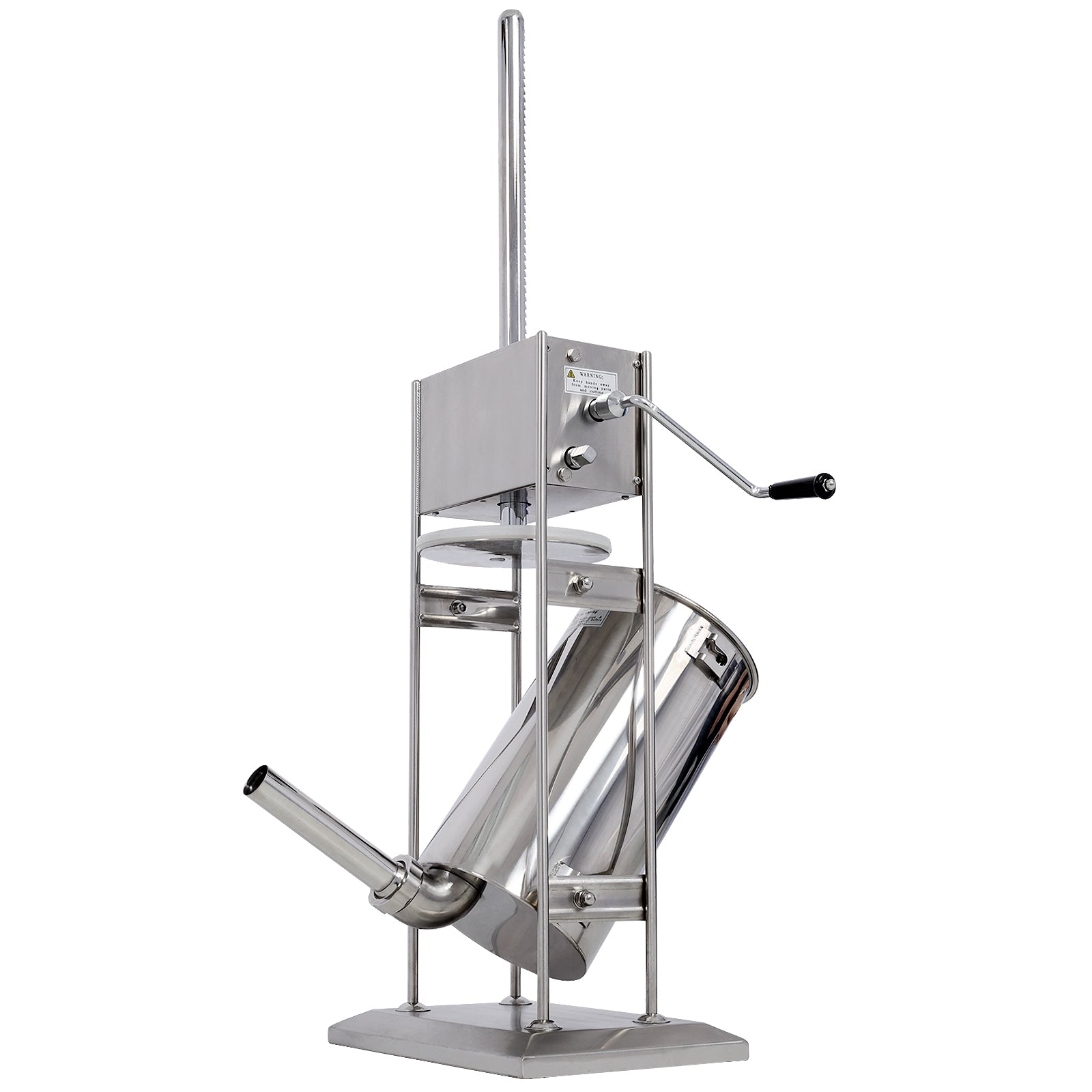 Stainless Steel Commercial Sausage Stuffer,Dual Speed Vertical Sausage Maker 22LB/10L, Meat Filler with 4 Stuffing Tubes