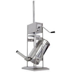 Stainless Steel Commercial Sausage Stuffer,Dual Speed Vertical Sausage Maker 22LB/10L, Meat Filler with 4 Stuffing Tubes