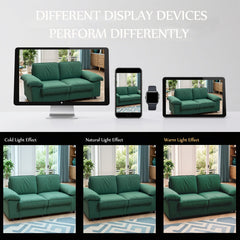 FX-P20M-2S-GR (2.5S SOFA)78.74 INCH Green Velvet Compact Sofa with Hidden Storage, 2-Seater Loveseat Space-Saving Couch for Small Apartment and Studio Living