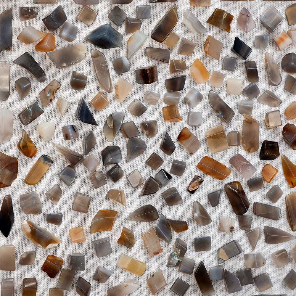 23.6x23.6" Shokha Agate Shadow Box Wall Décor