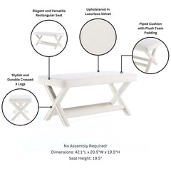 Accent Bench in Cream
