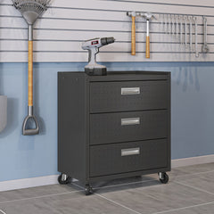 Rolling Garage Cabinet in Charcoal Gray