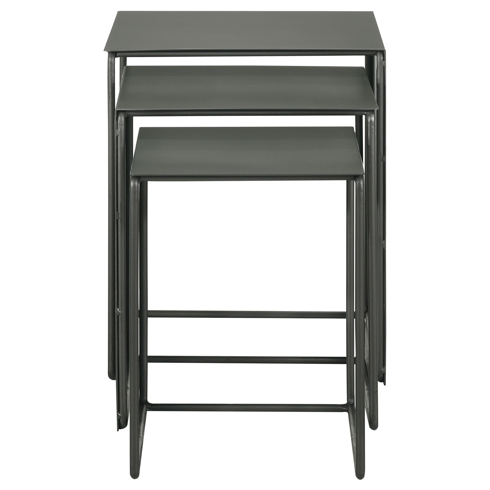 Vestal Grey 3-piece Rectangular Metal Table Set