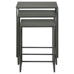 Vestal Grey 3-piece Rectangular Metal Table Set