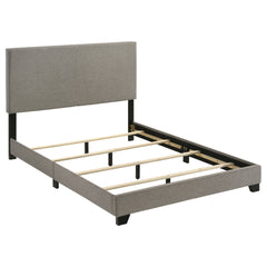 Efram Taupe Upholstered Full Panel Bed