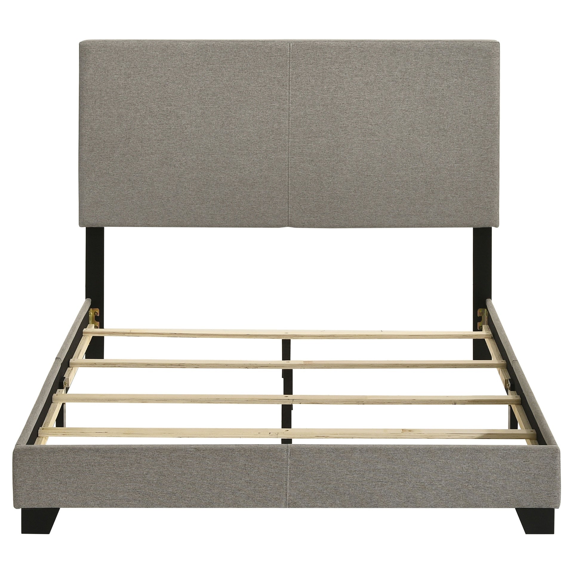Efram Taupe Upholstered Full Panel Bed